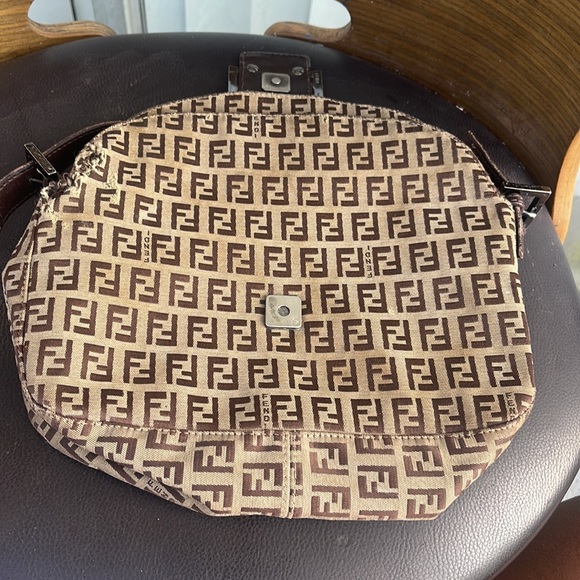 Y2K Fendi zucchino baguette gunmetal hardware Y2K bag - Picture 5 of 16